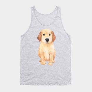 Watercolor Puppy Tank Top